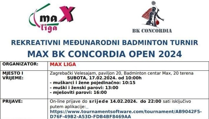 Max Bk MAX BK CONCORDIA OPEN 2024 - Concordia